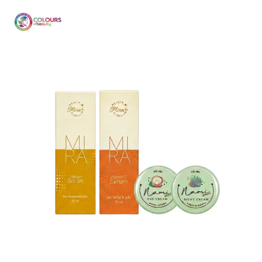 Nami Set 2 (Day , Night Cream , C Serum , Collagen Serum )